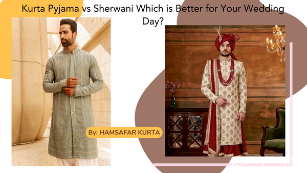 Kurta Pyjama vs. Sherwani: Which is Better for Your Wedding Day?