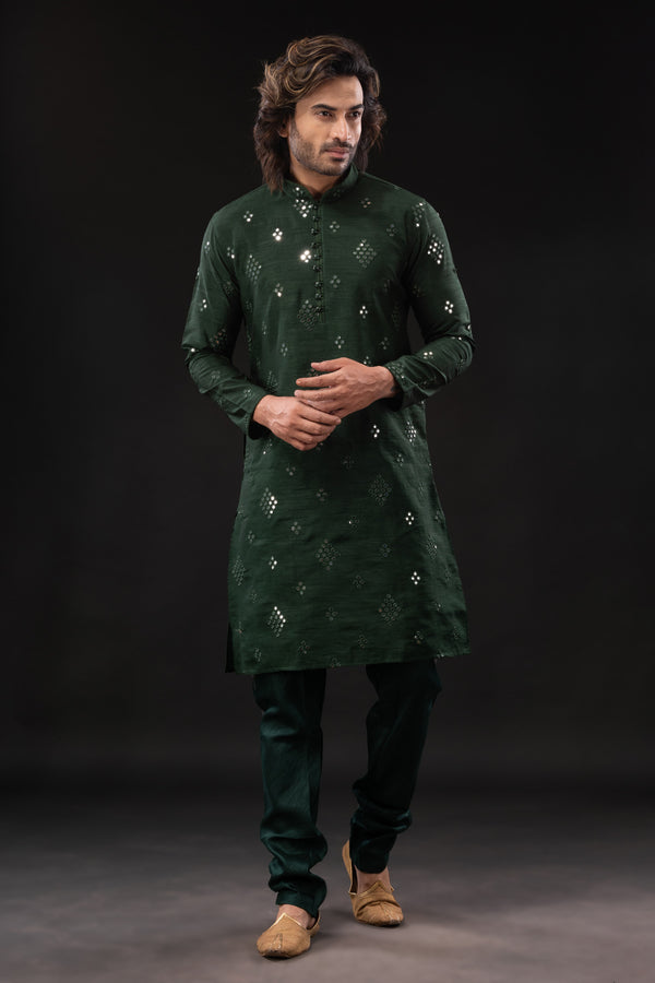 HAMSAFAR Men’s [Color] [Fabric] [Print or Embroidery] Kurta