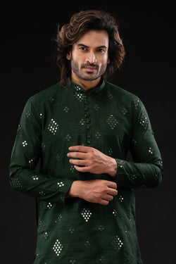 HAMSAFAR Men’s [Color] [Fabric] [Print or Embroidery] Kurta