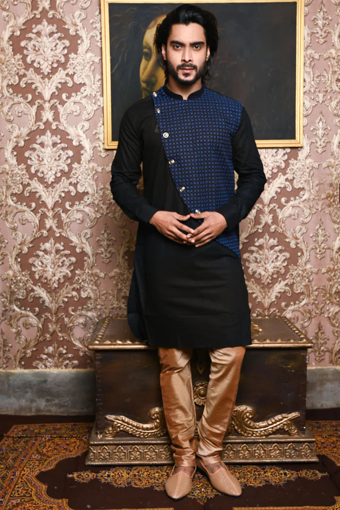 Short designer kurta for mens best sale
